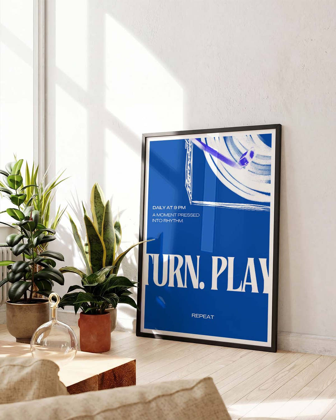 Turn Play | Modernes Typografie-Poster
