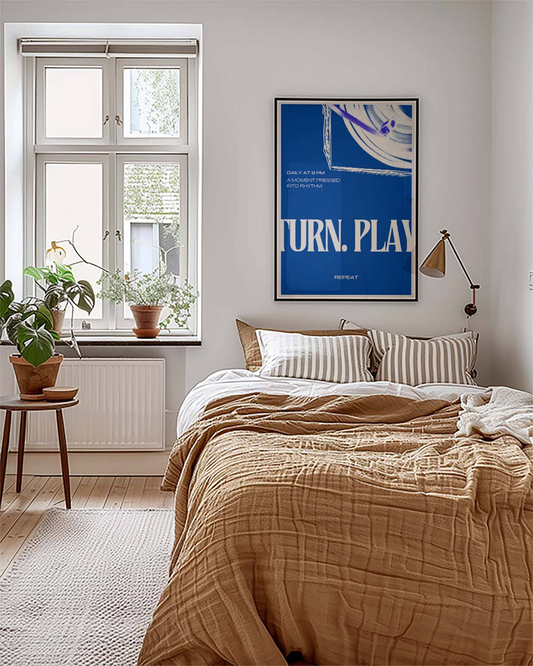 Turn Play | Modernes Typografie-Poster