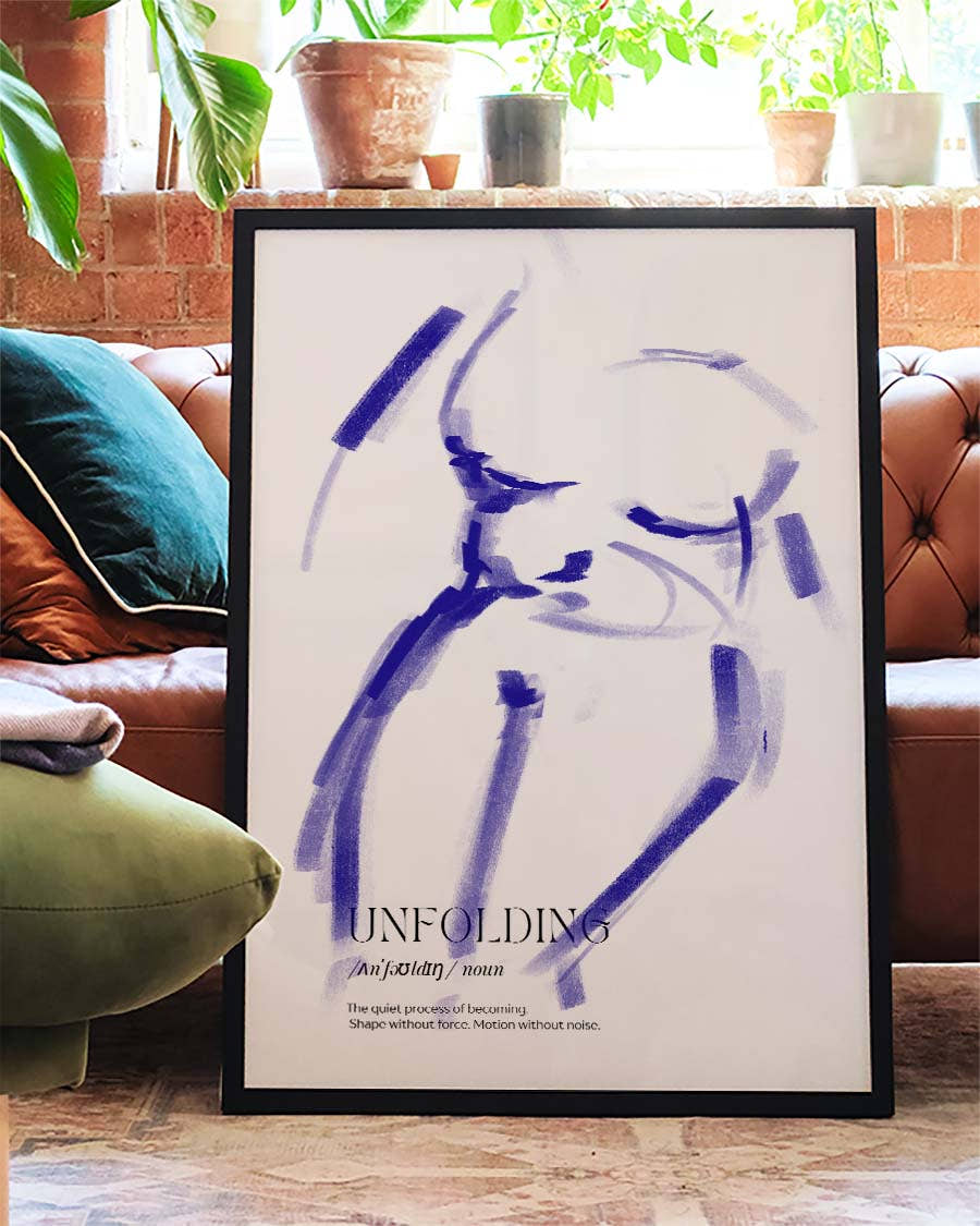 Unfolding | Abstraktes Figuren-Poster