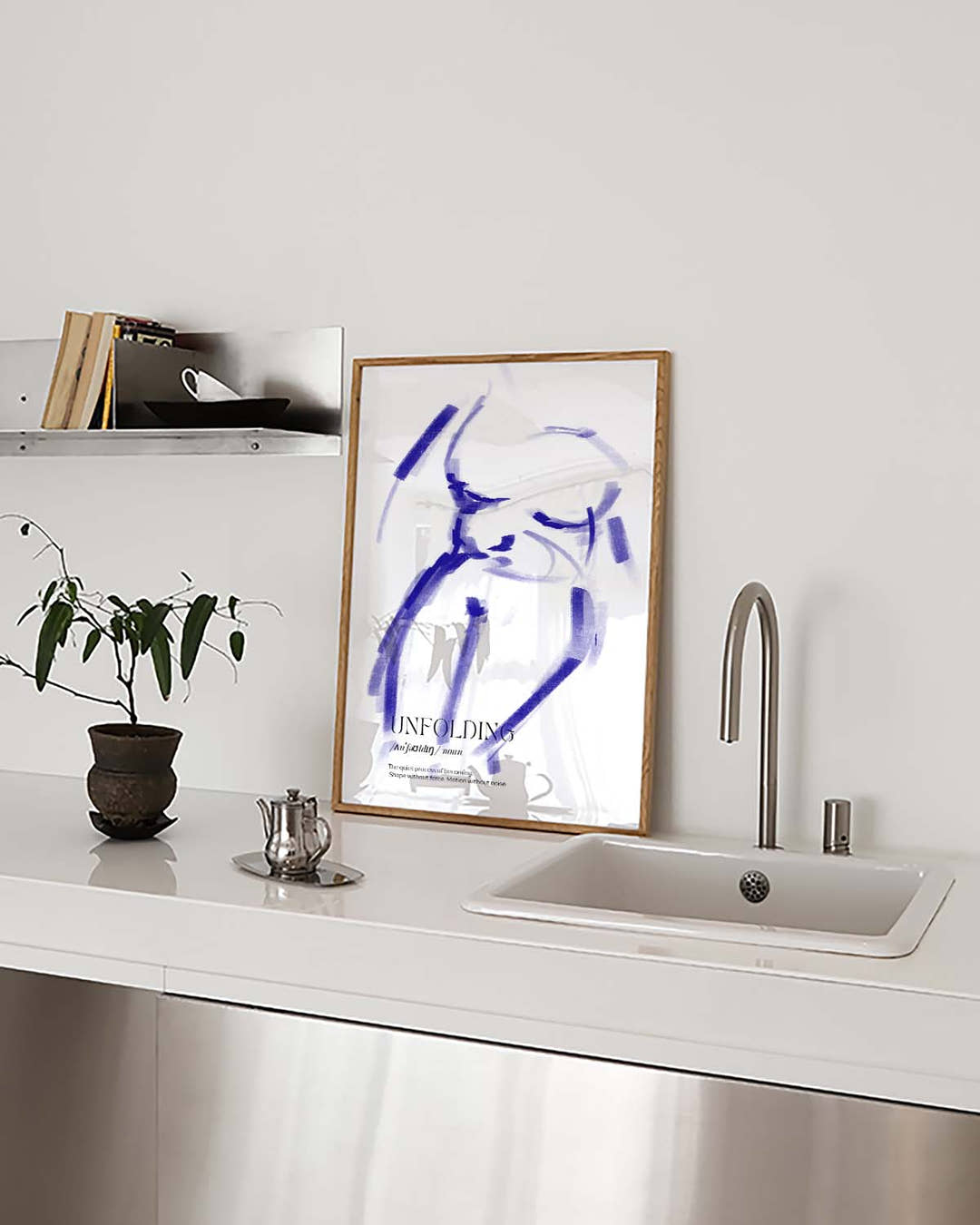 Unfolding | Abstraktes Figuren-Poster