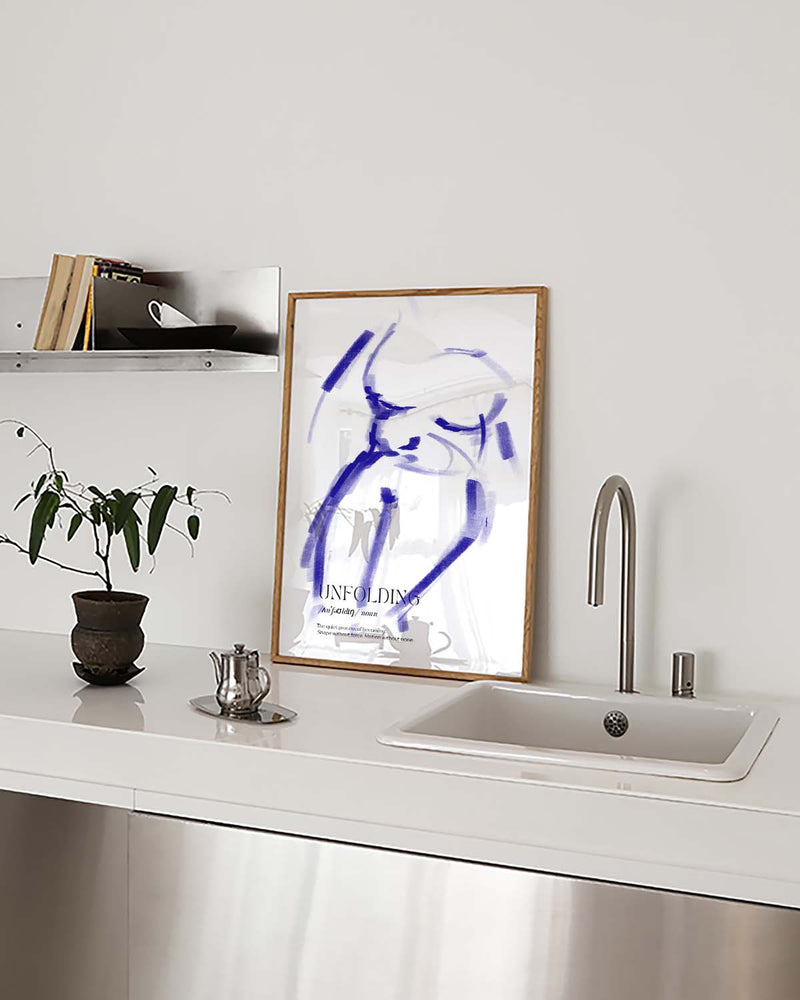 Unfolding | Abstraktes Figuren-Poster