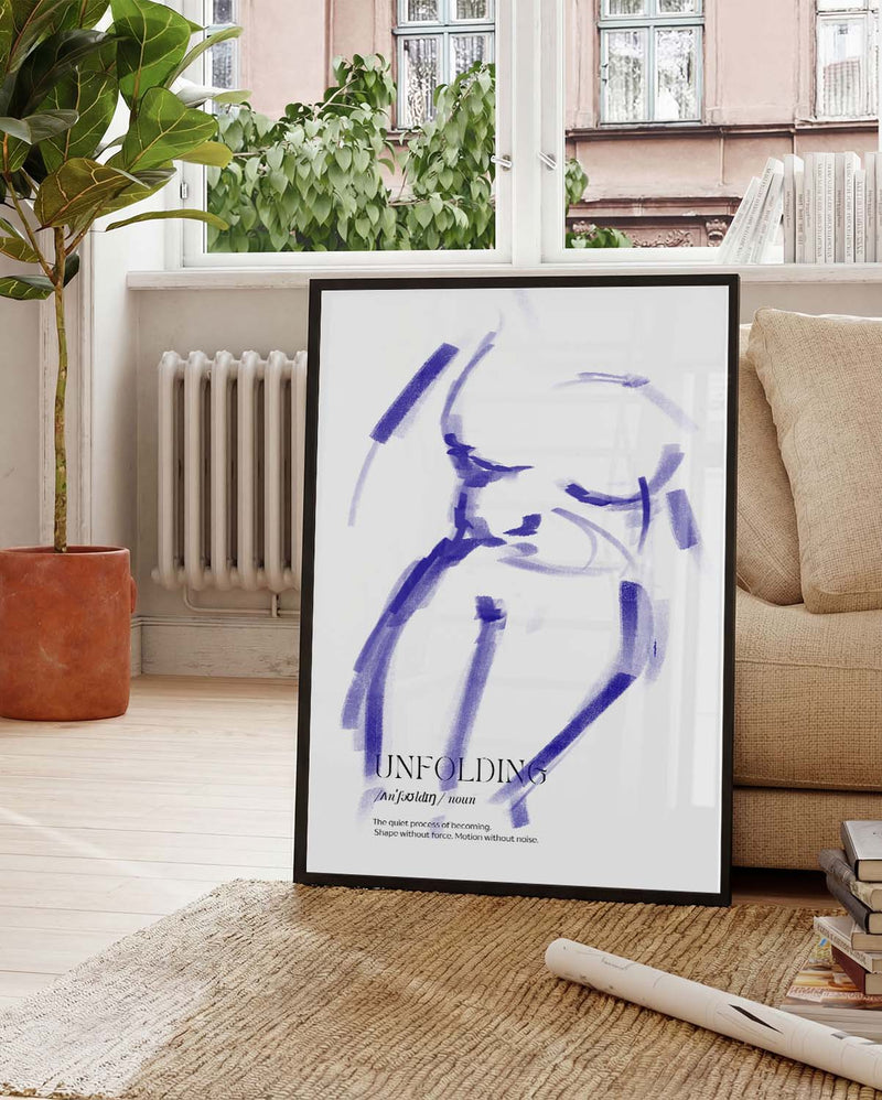 Unfolding | Abstraktes Figuren-Poster