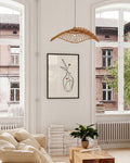 Vase Dekorationsposter – Linie mit Zweig