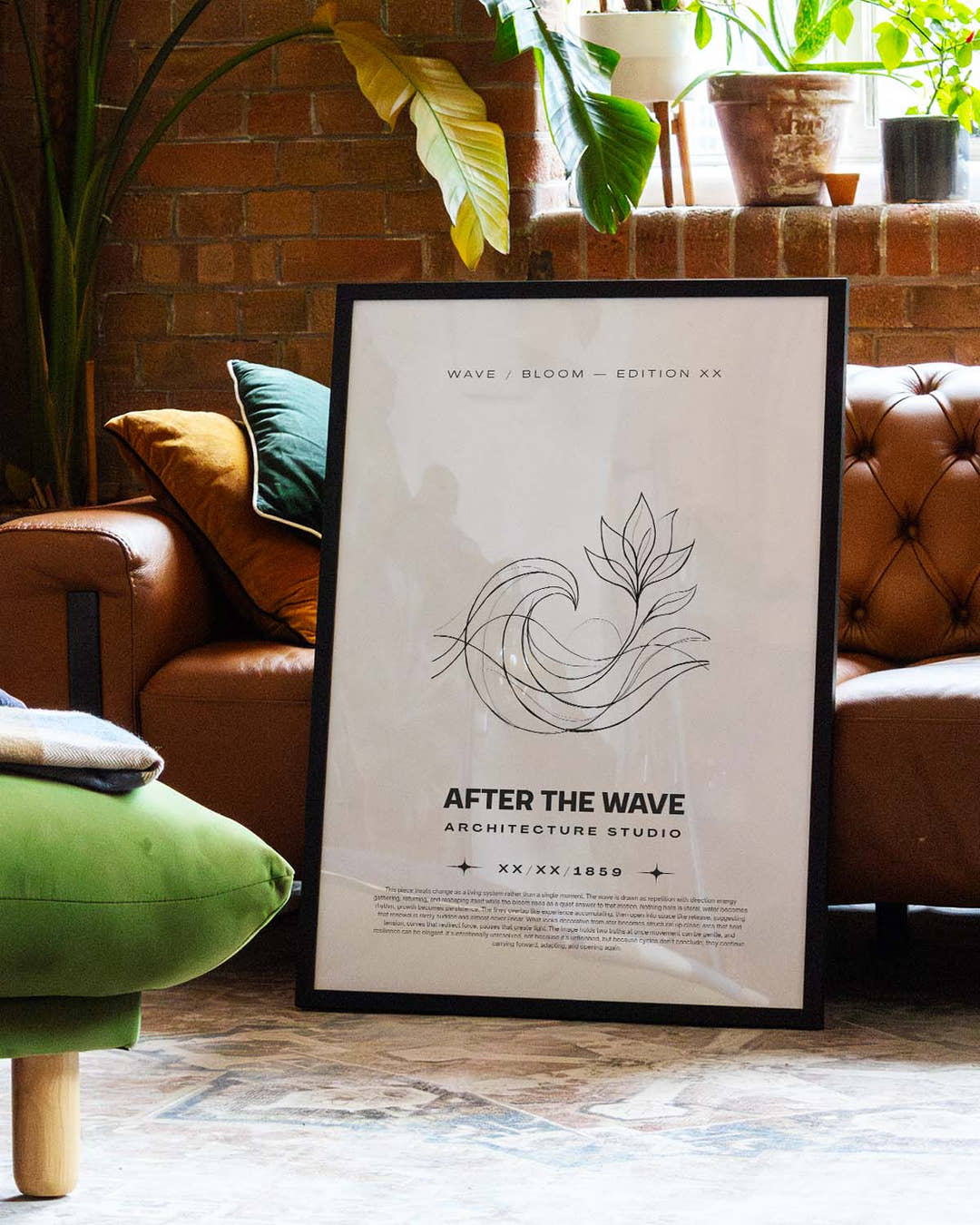 Welle Skizze Dekorationsposter – After the Wave