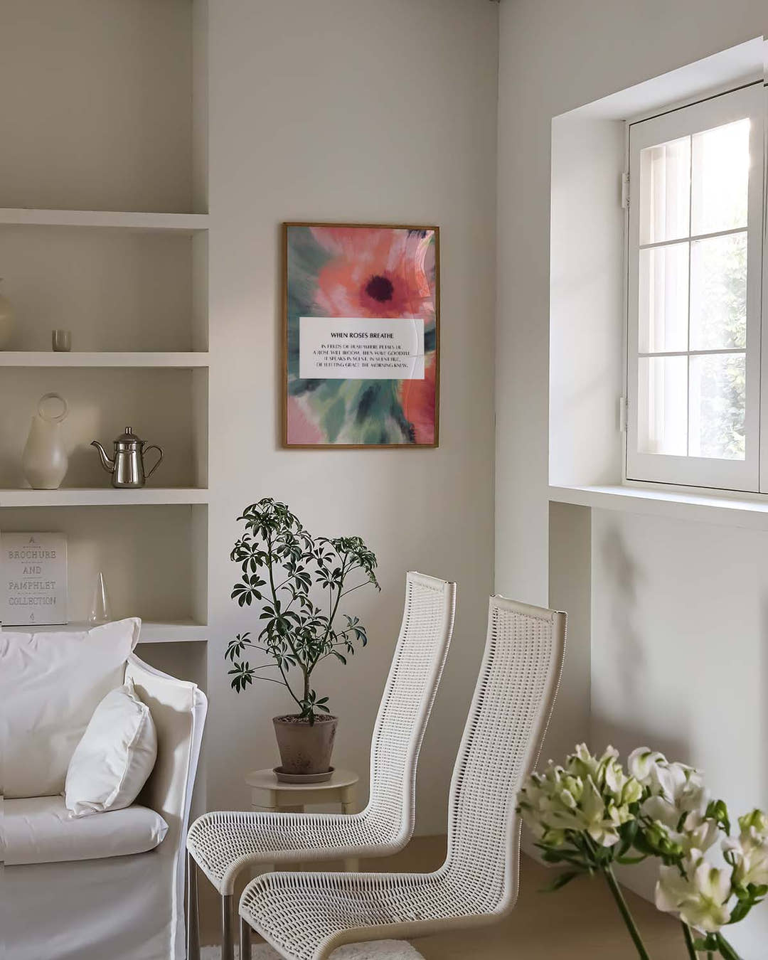 When Roses Breathe | Floral Art Poster
