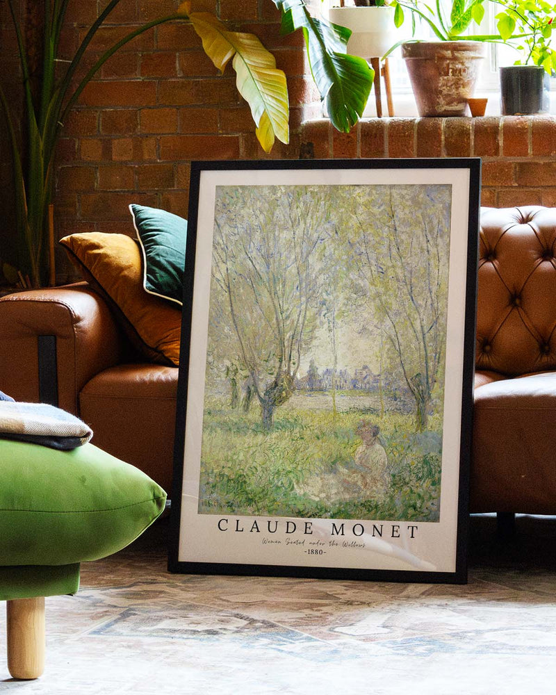 Woman Seated under the Willows – Claude Monet | Kunstposter