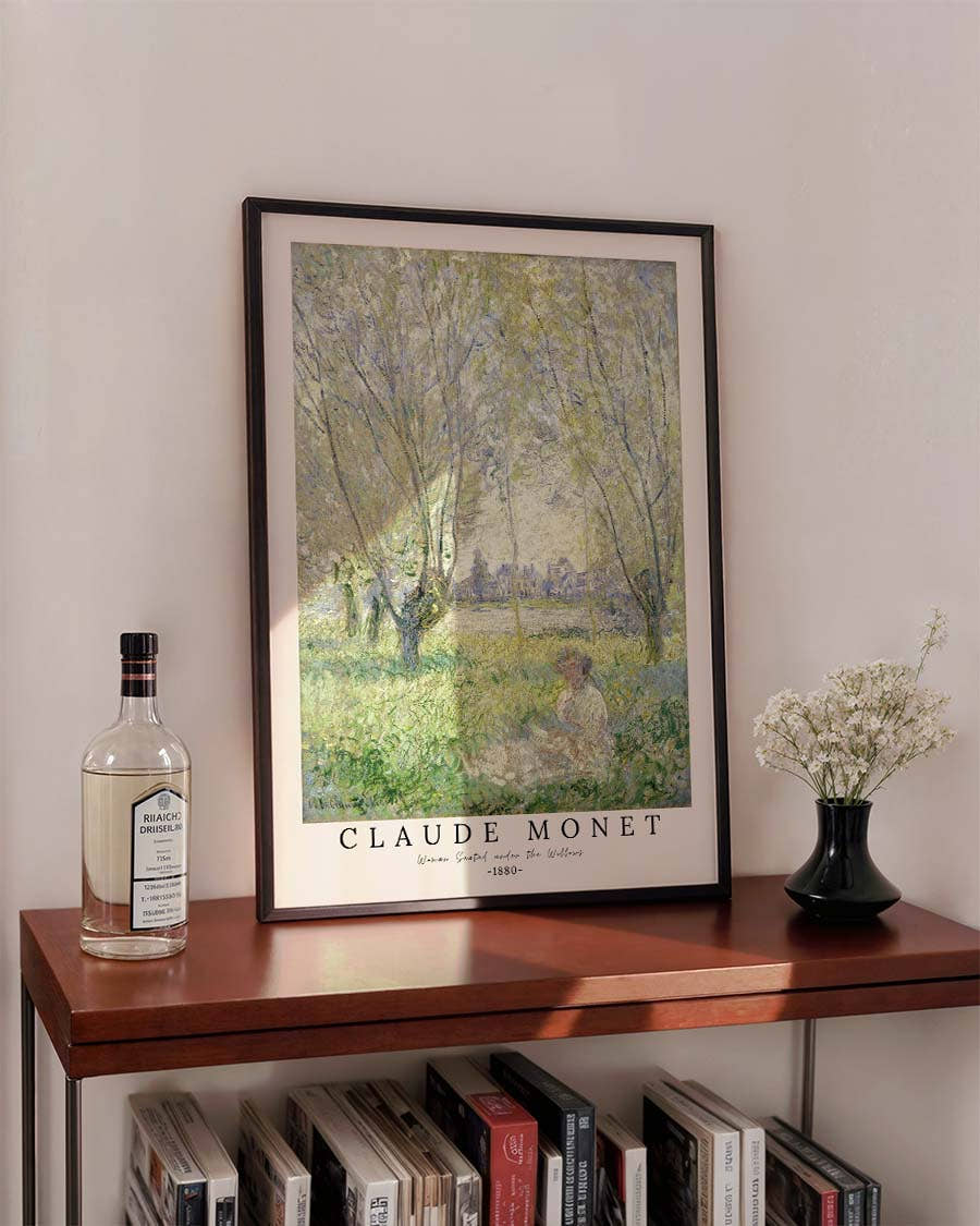 Woman Seated under the Willows – Claude Monet | Kunstposter