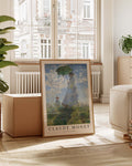 Woman with a Parasol | Claude Monet Poster