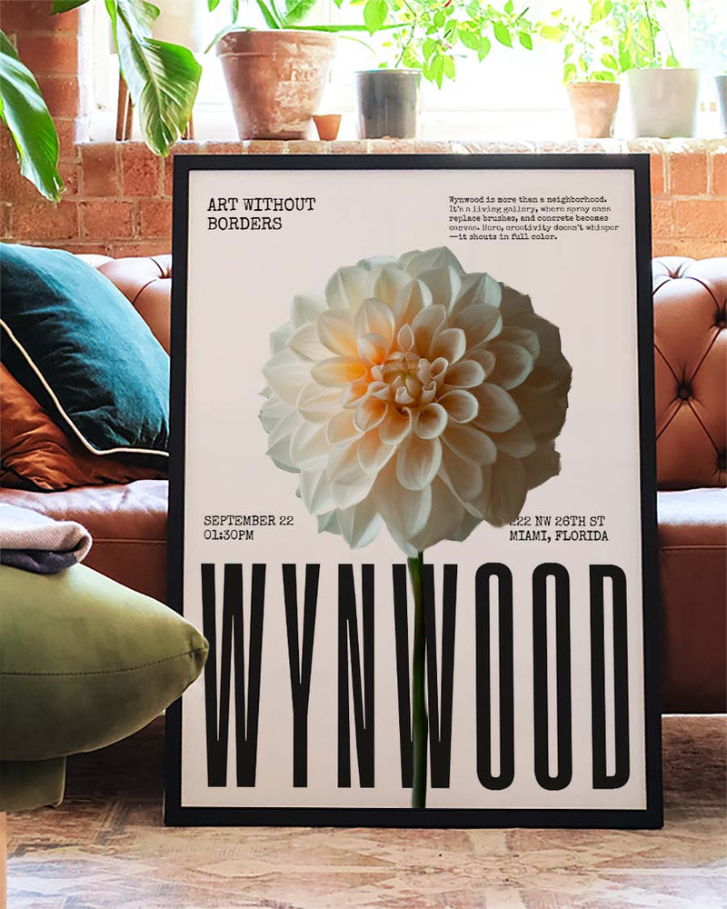 Wynwood | Modernes Blumen-Poster