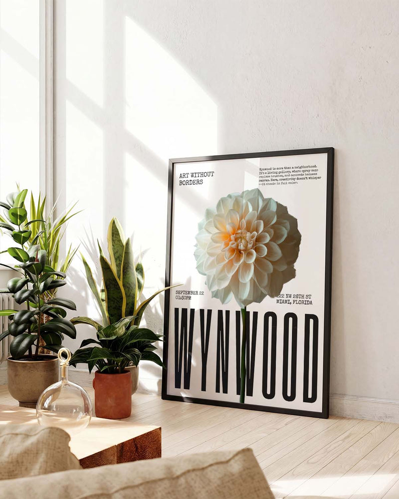 Wynwood | Modernes Blumen-Poster