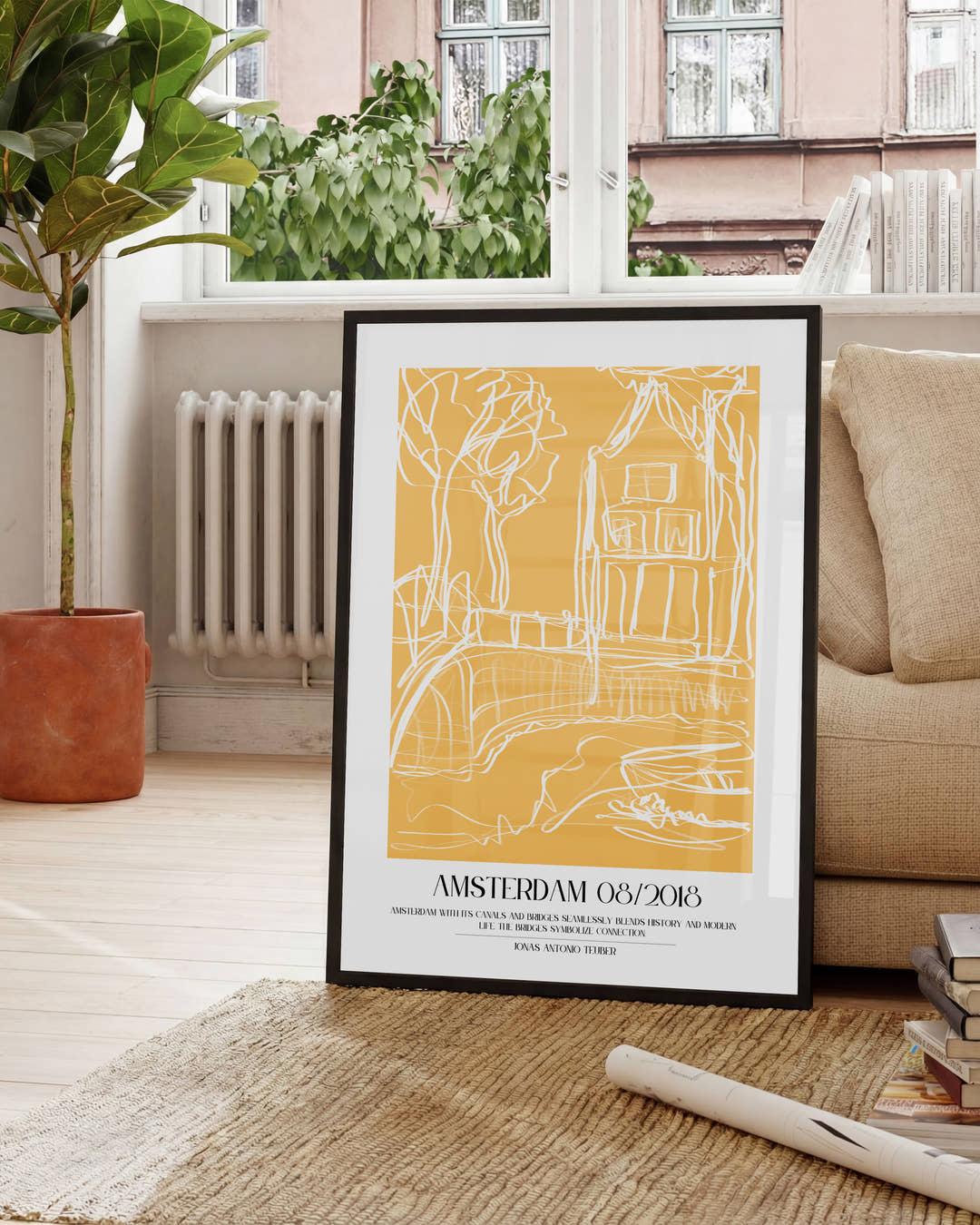 Amsterdam | Line Art Poster