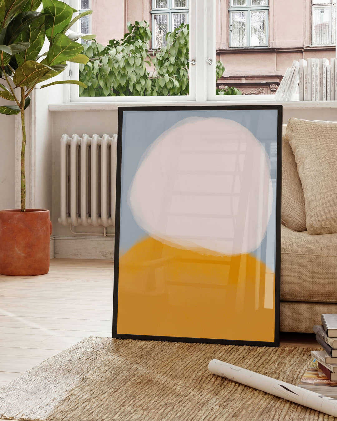 Avstand | Skandi Minimal Abstrakt Poster