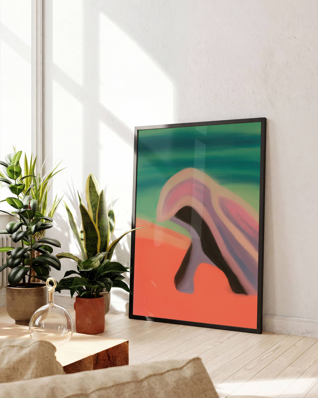 Bending Quietly | Abstraktes Figuren-Poster