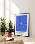 Bethesda Fountain | Line Art Poster