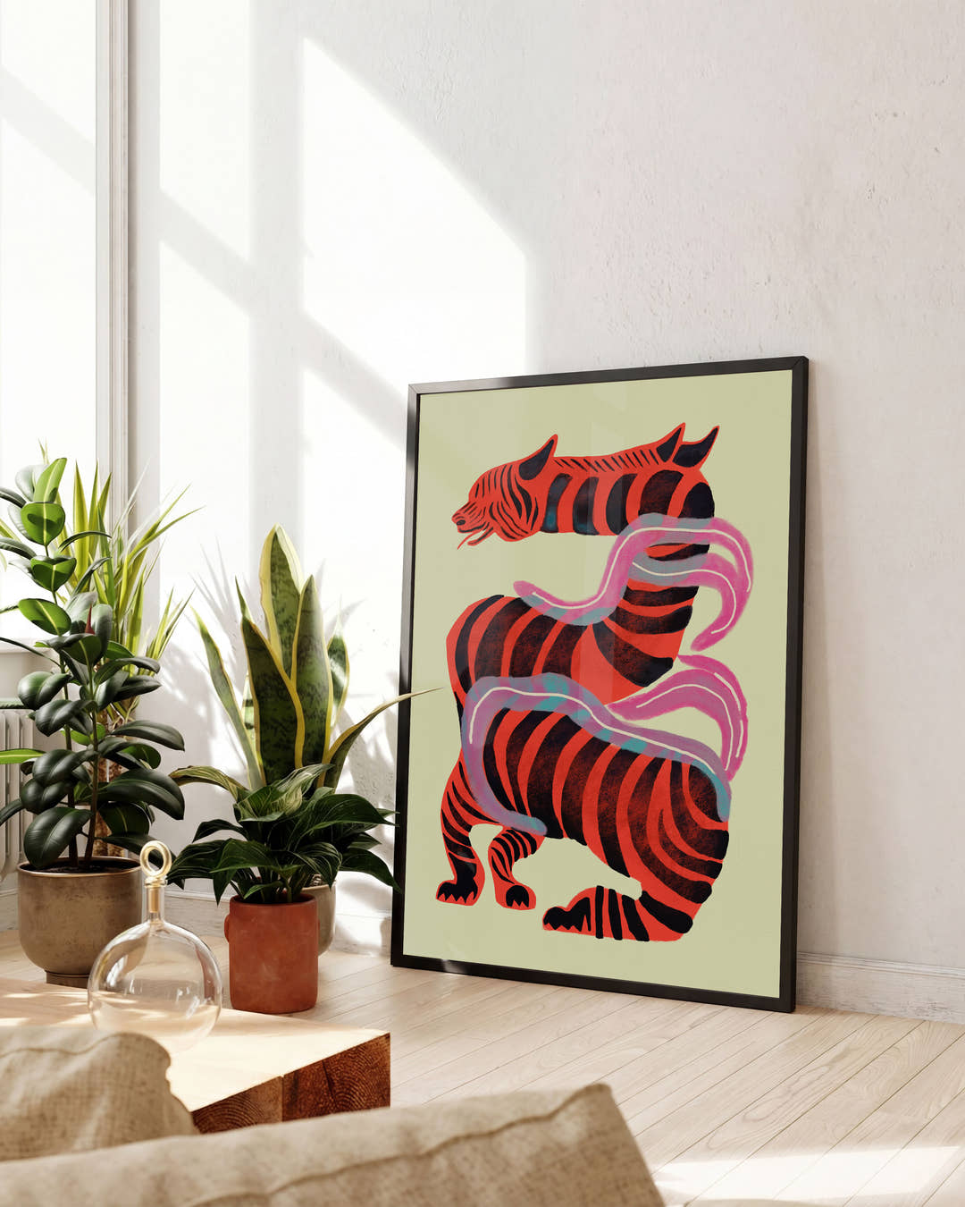 Blind Wolf | Expressionistische Illustration Poster