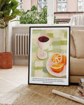 Breakfast | Moderne Stillleben-Illustration Poster