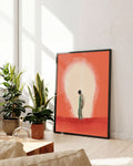 Burned Out, Still Standing | Modernes Figuren-Poster