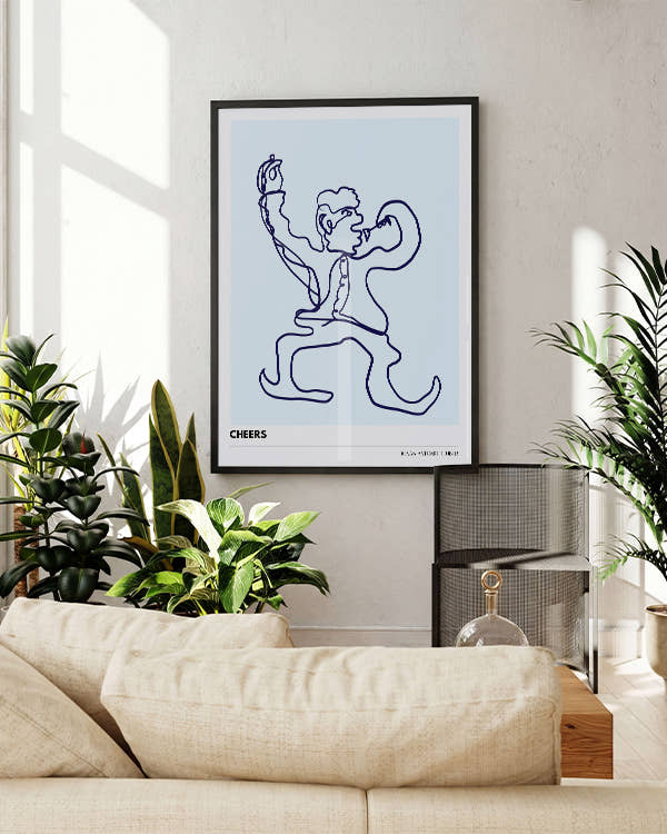 LB - Cheers | Line Art Poster