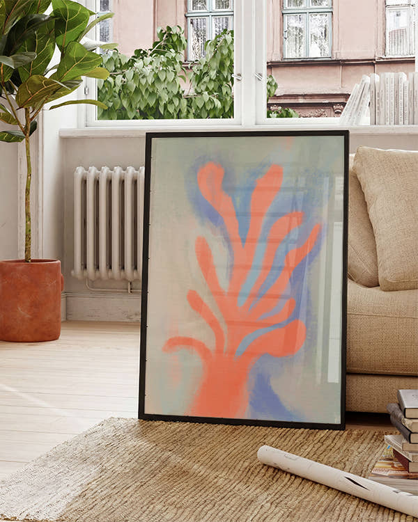 Coral Thought | Modern Abstrakt Poster