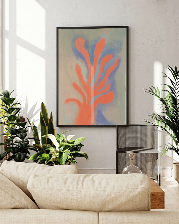 Coral Thought | Modern Abstrakt Poster