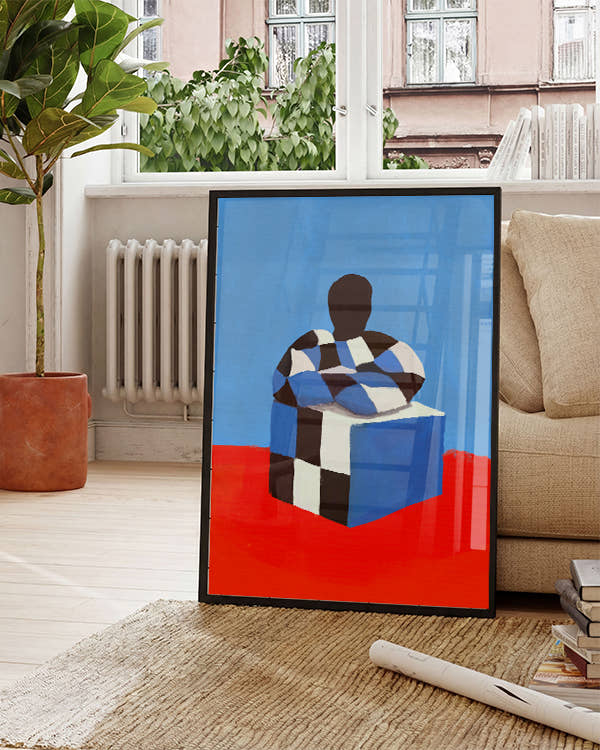 Cubed Self | Modern Abstrakt Poster