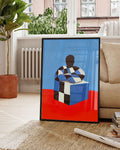 Cubed Self | Modern Abstrakt Poster