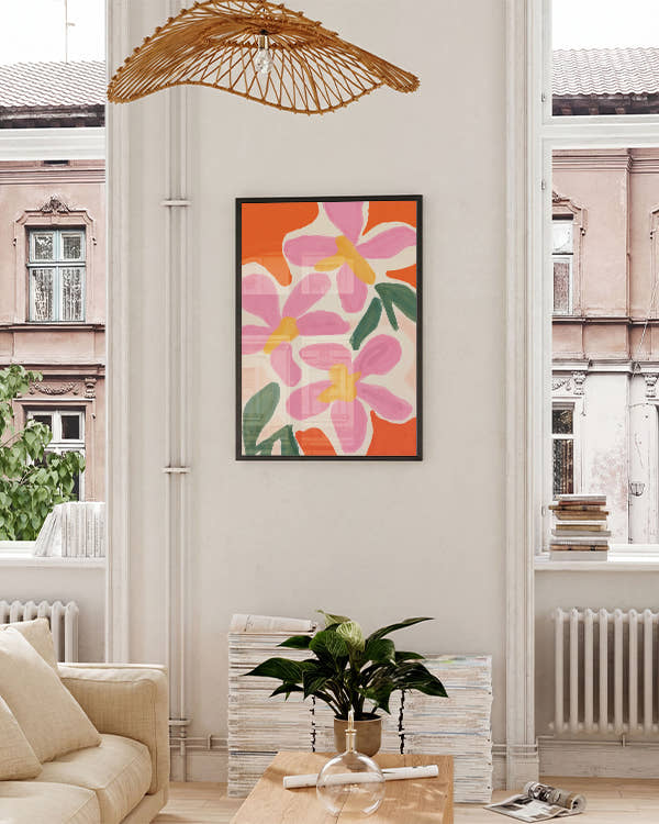 Éclat Fleuri | Florale Illustration Poster