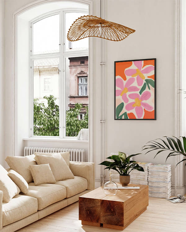 Éclat Fleuri | Florale Illustration Poster