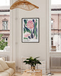 Éclosion Abstraite | Florale Illustration Poster