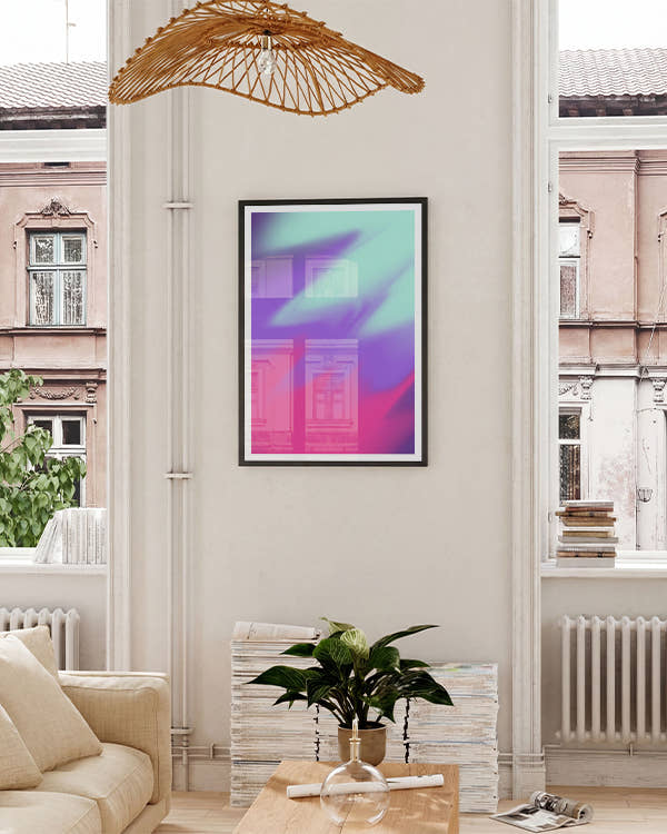 Fire and Ice | Abstraktes Poster