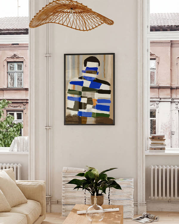 Fragmented | Abstraktes Porträtposter