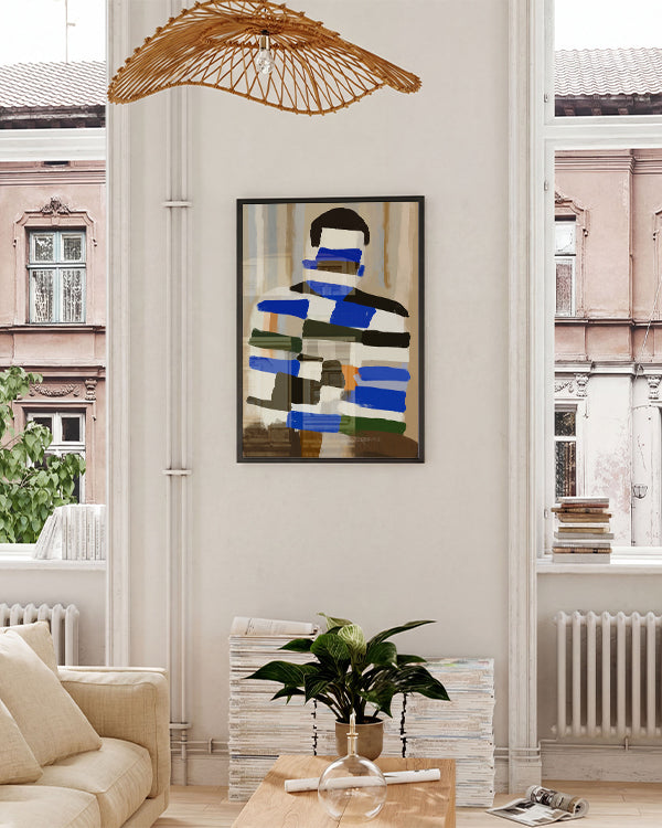 Fragmented | Abstraktes Porträtposter