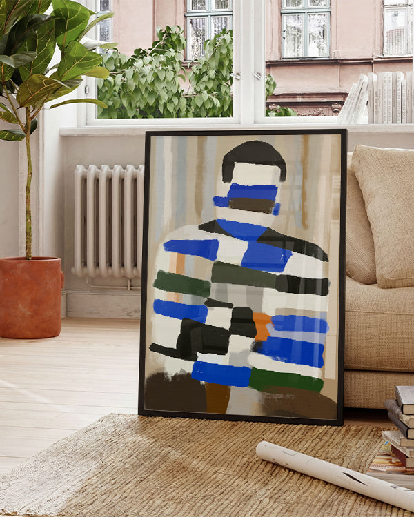 Fragmented | Abstraktes Porträtposter