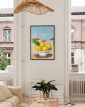 Golden Siesta | Mediterrane Stillleben-Illustration Poster