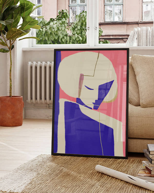 Hidden | Modern Figurative Poster