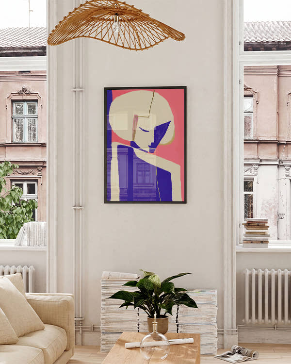 Hidden | Modern Figurative Poster