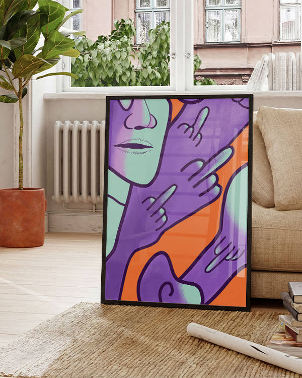 Humble | Expressionistische Illustration Poster
