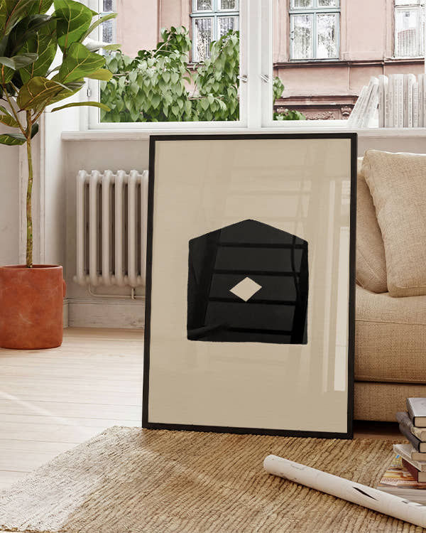Hus | Skandi Minimal Abstrakt Poster