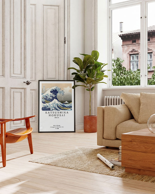 Kanagawa-oki nami ura Welle von Kanagawa | Katsushika Hokusai Poster