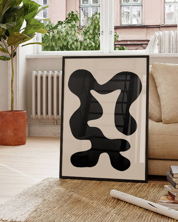 Korall | Skandi Minimal Abstrakt Poster