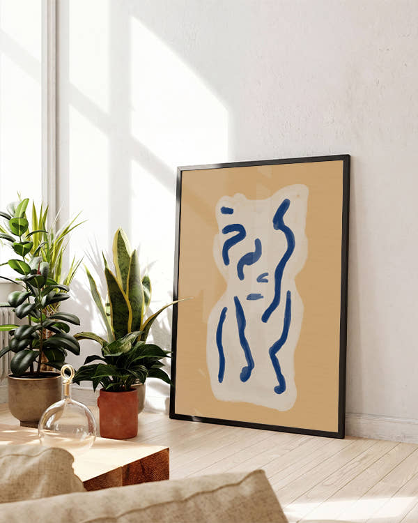 Kropp | Skandi Minimal Abstrakt Poster