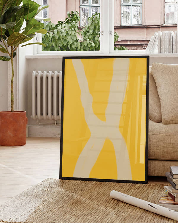 Kryss | Skandi Minimal Abstrakt Poster
