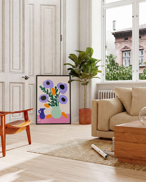 Lavender Bloom &amp; Citrus | Stillleben-Poster