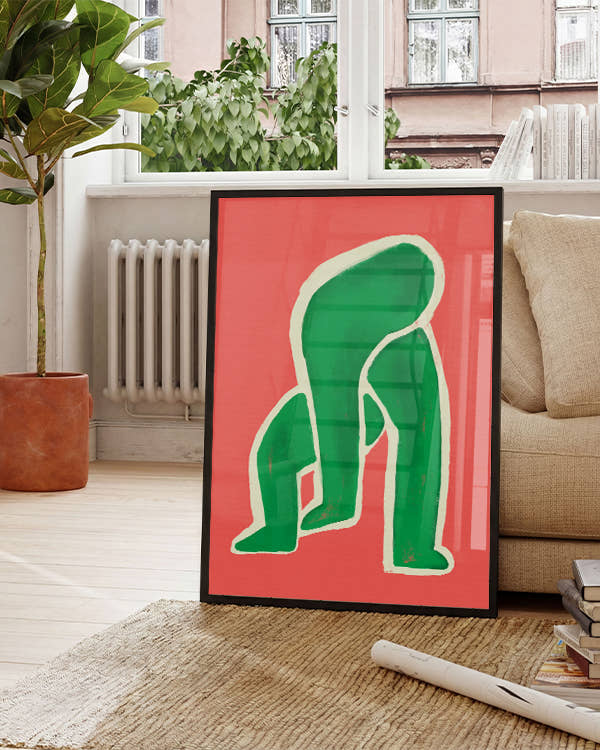 Limber Logic | Moderne Abstraktfigur Poster