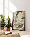 Lumière Feuillue | Florale Illustration Poster