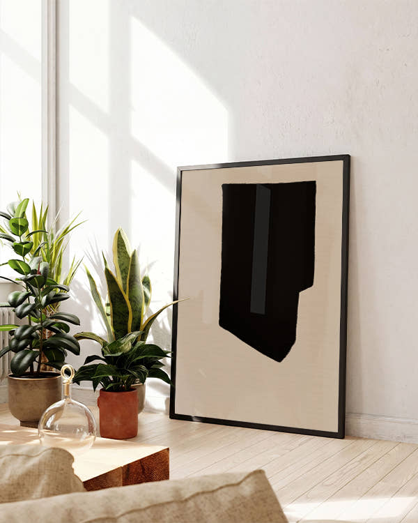 Mørke | Skandi Minimal Abstrakt Poster