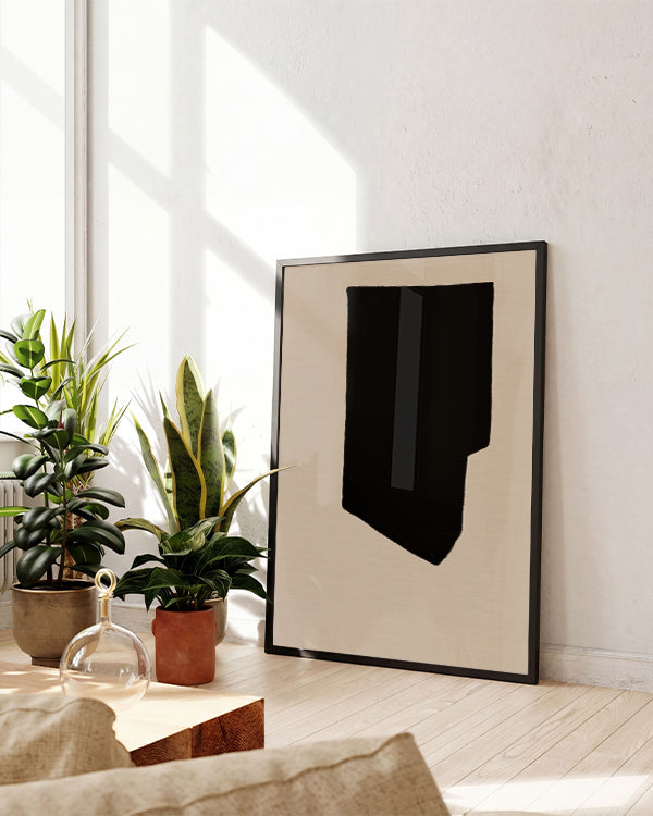 Mørke | Skandi Minimal Abstrakt Poster