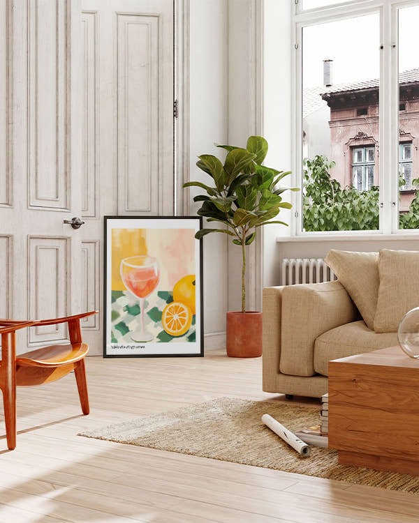 Mélodie d’agrumes | Aquarell Stillleben Poster