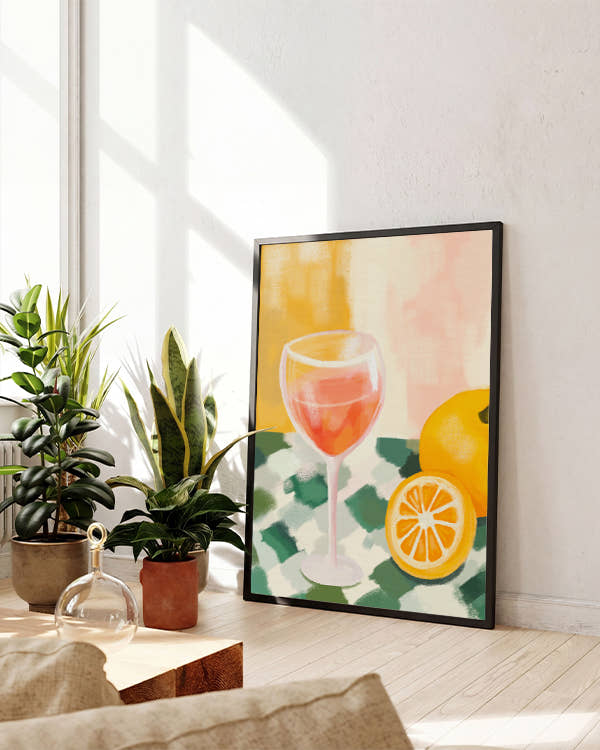 Mélodie d’agrumes | Aquarell Stillleben Poster