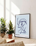 LB - Mucho Gusto | Line Art Poster